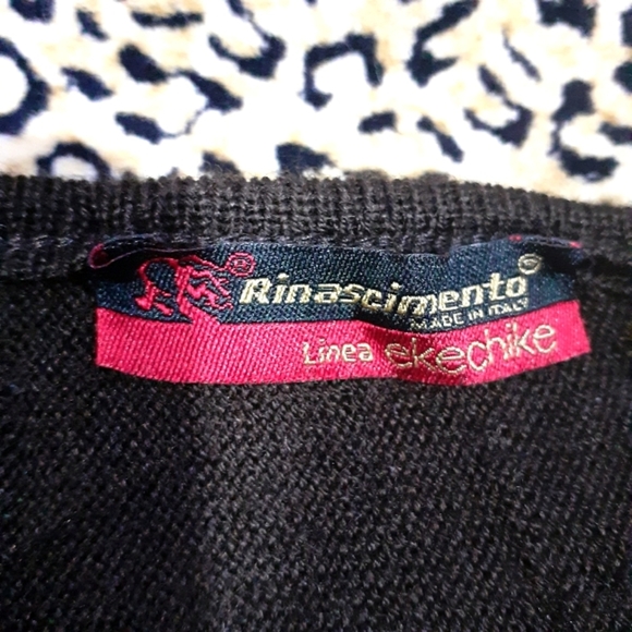 🌈Retro Faux Warap Sweater -S/M - Picture 3 of 6